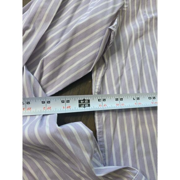 Express Design Studio Shirt Mens XL 17-17.5 Modern Fit Button Up French Cuff - Picture 10 of 13